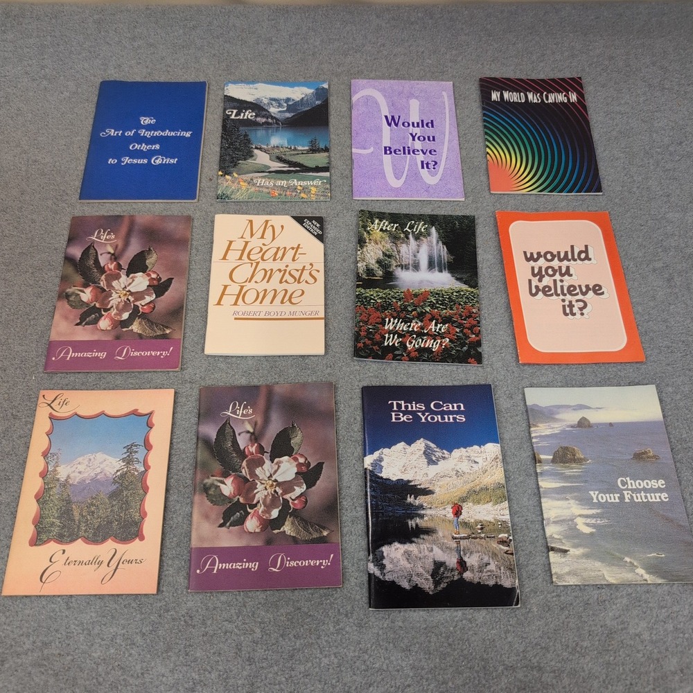 Lot of 12 Vintage Christian Bible Tracts Gospel Pamphlets Religious Ephemera - Picture 1 of 1
